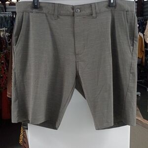 Burnside Tan Flat Front Shorts